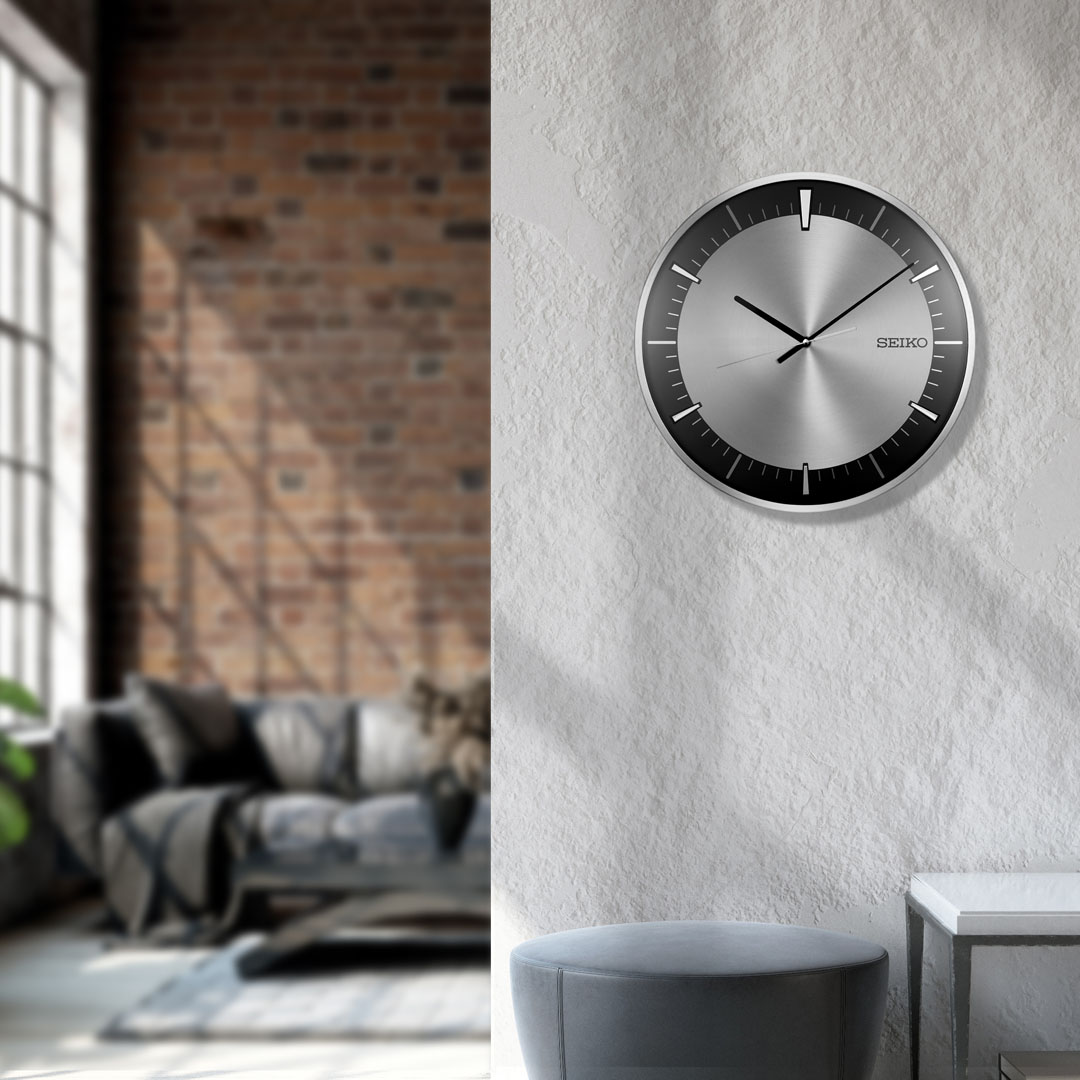 Seiko Timeless Aluminium Wall Clock | Seiko Clocks Official UK Online Store