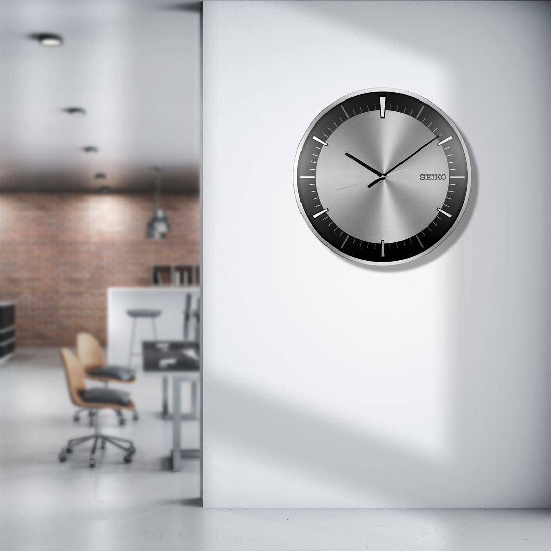 Seiko Timeless Aluminium Wall Clock | Seiko Clocks | The Official UK ...