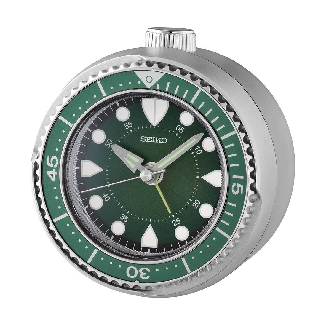 Seiko Sports Green Diver-Inspired Alarm Clock | Seiko Clocks Seiko Sports Green Diver-Inspired Alarm Clock | Seiko Clocks