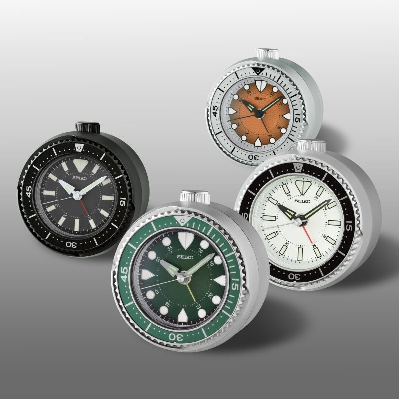 Seiko Sports Green Diver-Inspired Alarm Clock | Seiko Clocks