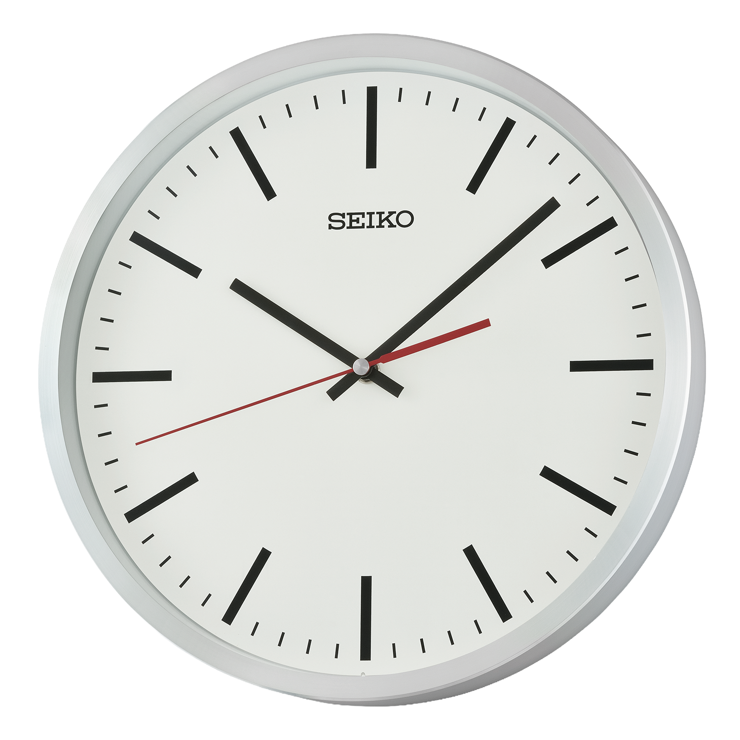 Seiko Timeless Silver-tone Aluminium Wall Clock