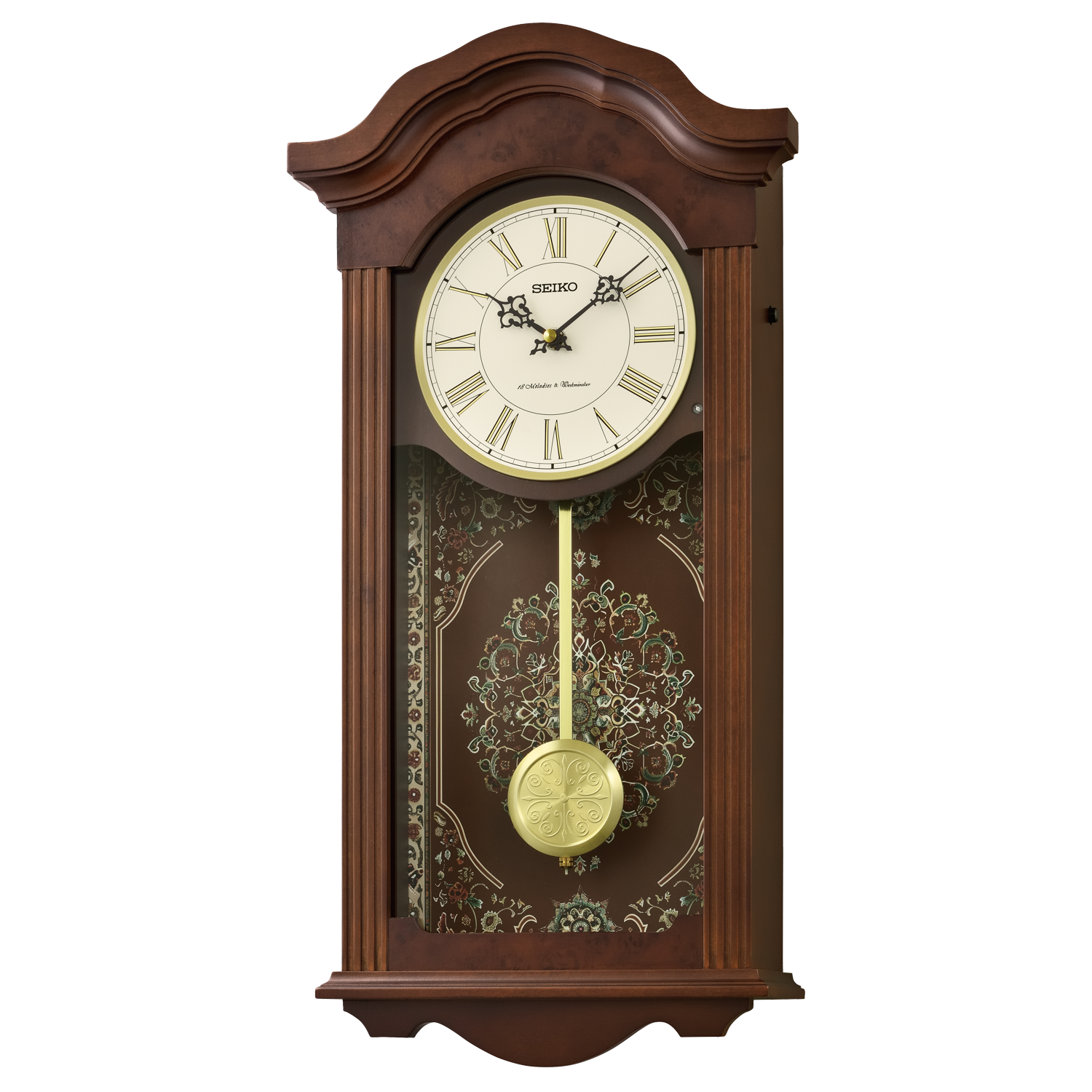 Seiko Traditional Wooden Pendulum Wall Clock